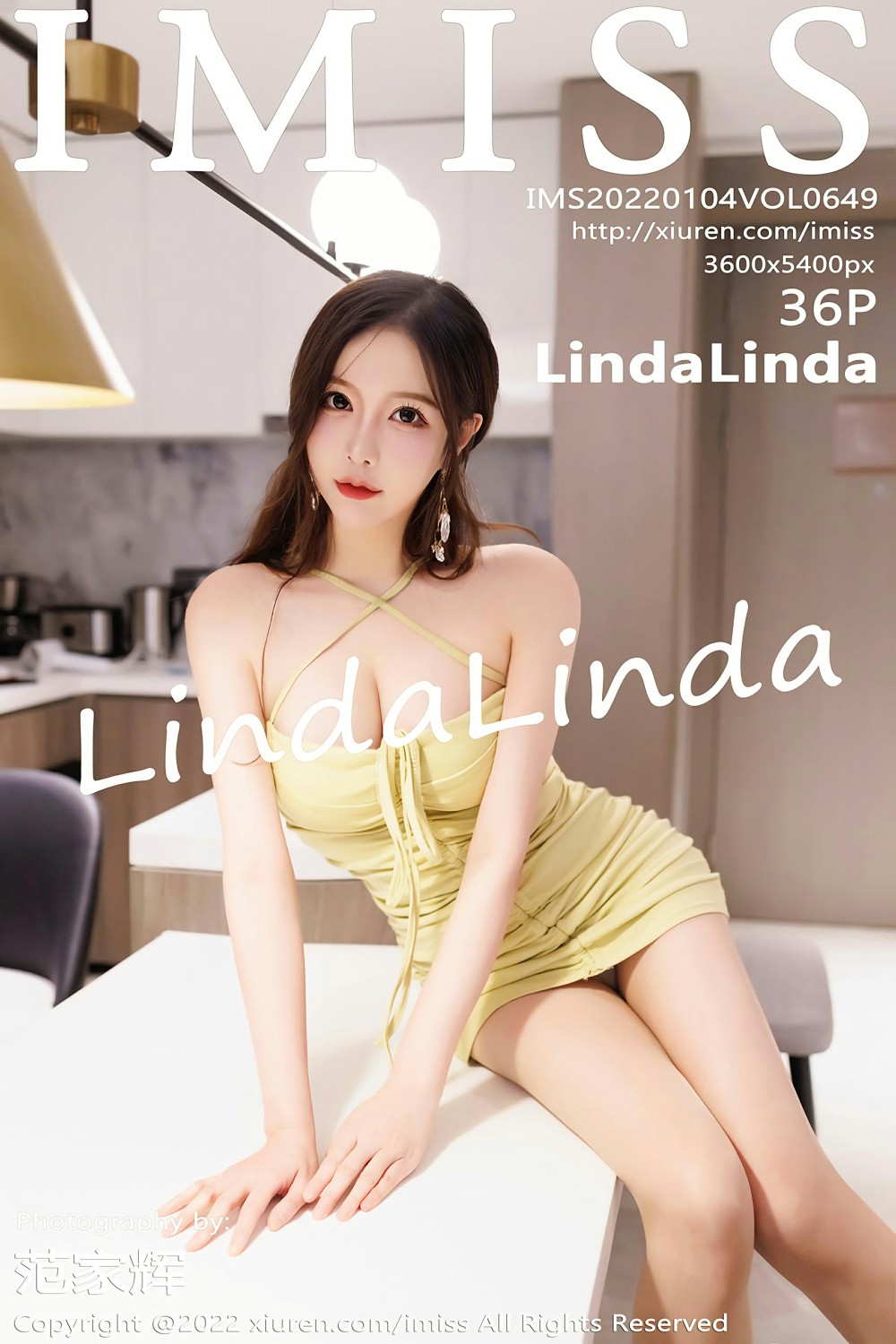 [IMISS爱蜜社] 2022.01.04 VOL.649 <strong>LindaLinda</strong> 黄色短裙