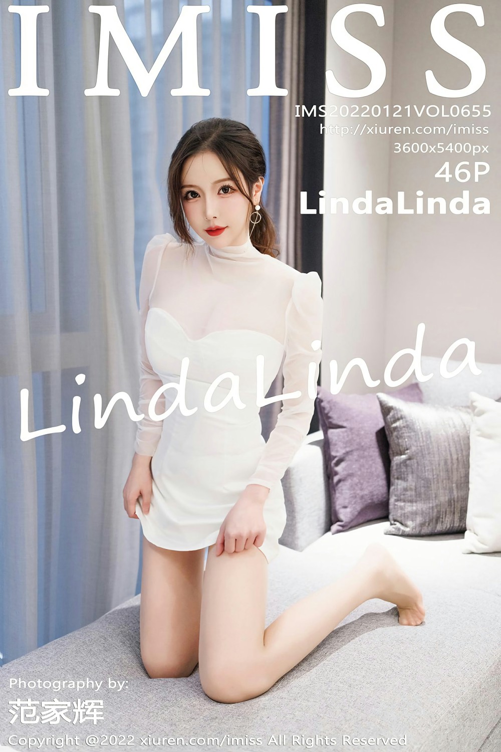 [IMISS爱蜜社] 2022.01.21 VOL.655 <strong>LindaLinda</strong> 蕾丝连衣短